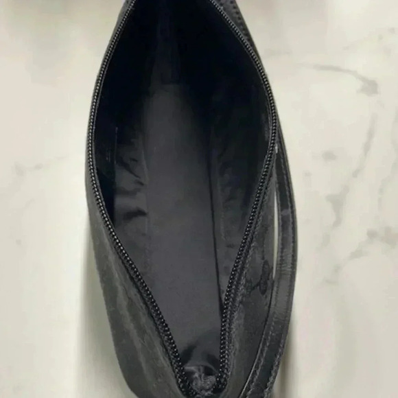 🔥Gucci GG Canvas Boat Mini Tote Pouchette Bag Black EUC Vintage + COA + Dust Bag - Picture 10 of 15